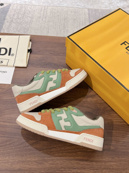 Fendi Match sneakers in brown green