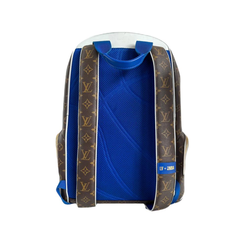 Mochila Louis Vuitton X NBA Blue Couro Genuíno