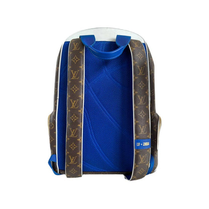 Mochila Louis Vuitton X NBA Blue Couro Genuíno