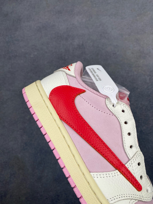 TRAVIS SCOTT X AIR JORDAN 1 LOW “SAIL TROPICAL PINK”