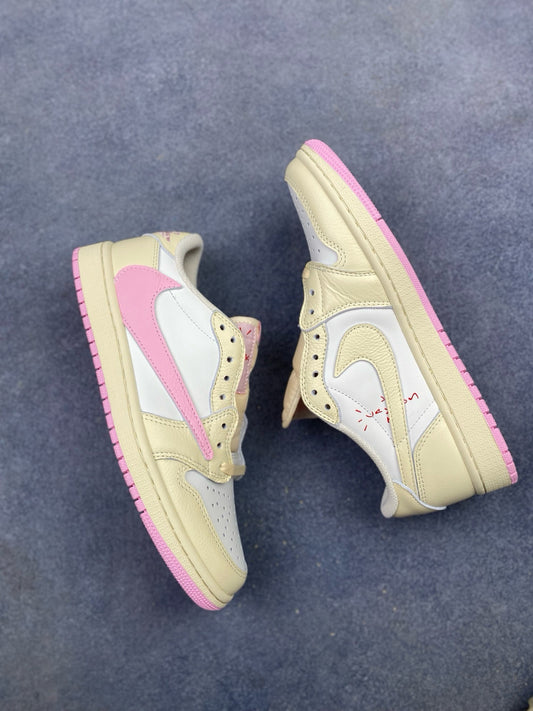TRAVIS SCOTT X AIR JORDAN 1 LOW “SHY PINK”