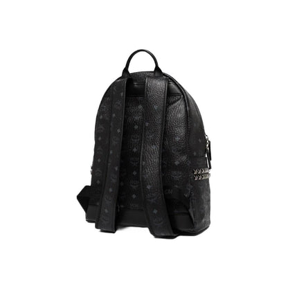 Mochila MCM Stark Black Couro Genuíno