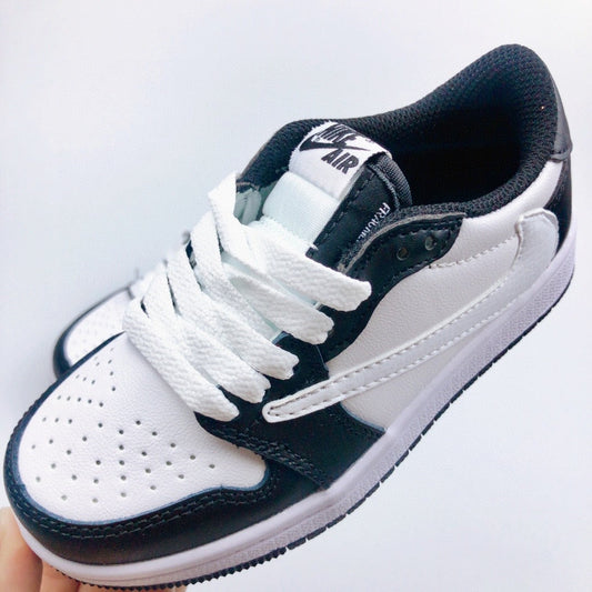 Jordan 1 Retro x Travis Scott Black White Infantil