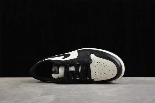 Air Jordan 1 Low OG "Mocha" - detalhe do cadarço