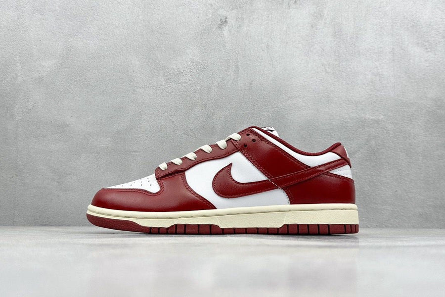 Tênis Cano Baixo Couro Vermelho Vintage
