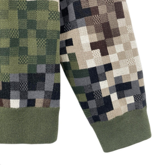 Suéter LV Jacquard de Algodão Damier
