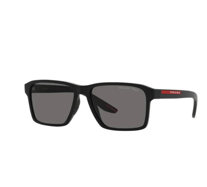 Óculos de Sol Acetato Preto Detalhe Vermelho