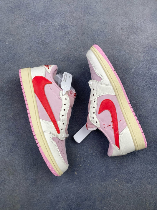 TRAVIS SCOTT X AIR JORDAN 1 LOW “SAIL TROPICAL PINK”