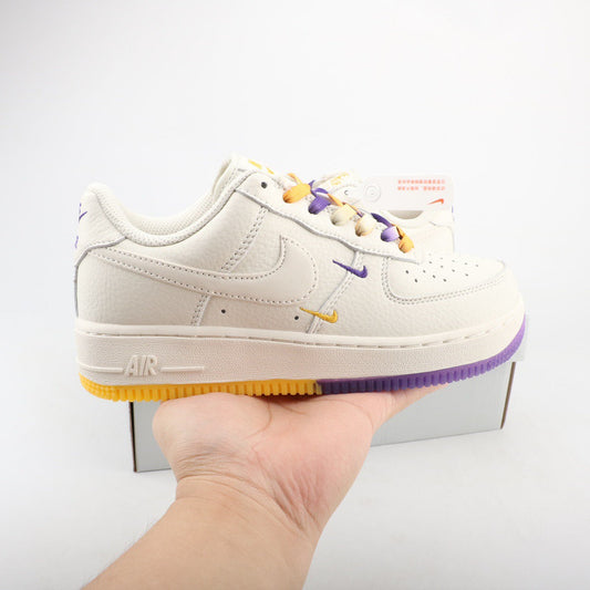 Air Force 1 Low 07 Yellow Purple H18092 - vista traseira