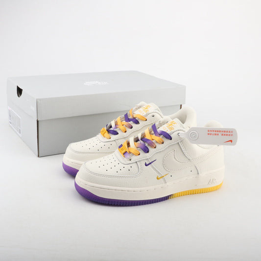 Air Force 1 Low 07 Yellow Purple H18092 - vista lateral
