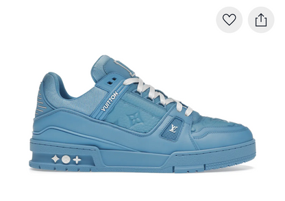 Louis Vuitton Trainer Blue Embossed Monogram