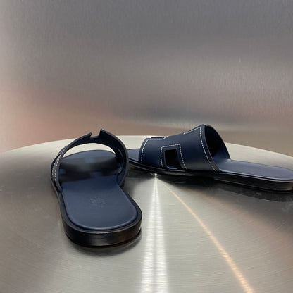 Hermes Izmir Sandal Marine Epson Leather