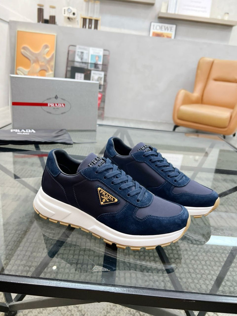 Tênis Nylon Azul Solado Textil