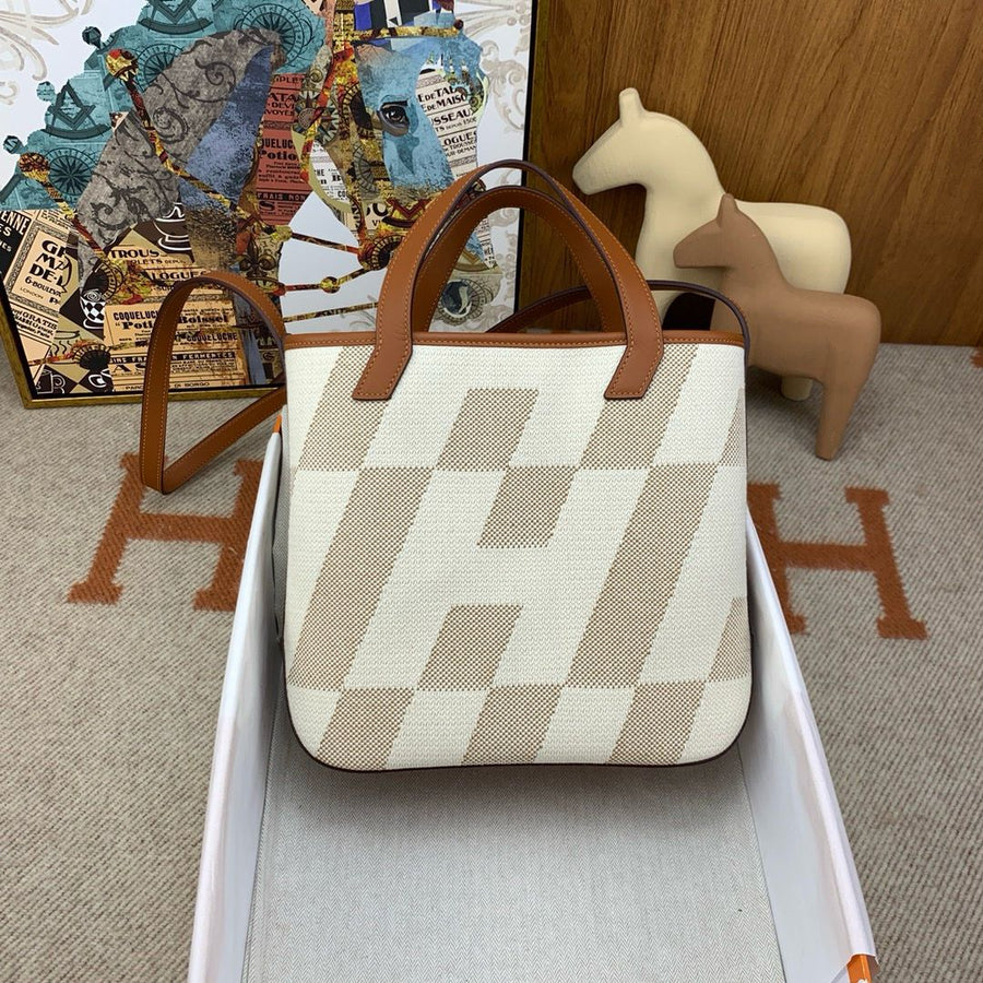 Bolsa Tote Lona Cru Alças Viés 40cm