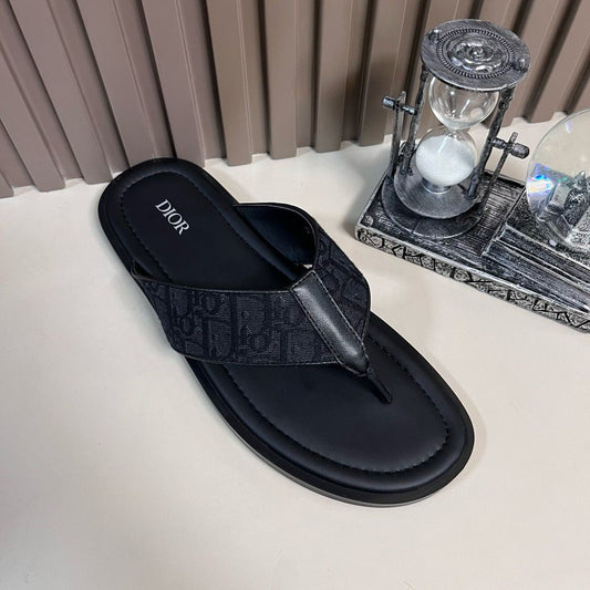 Sandália Jacquard Dior Oblique Black