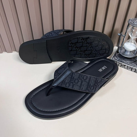 Sandália Jacquard Dior Oblique Black