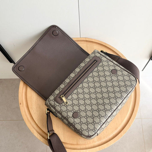 Gucci Ophidia Medium Messenger Bag Beige