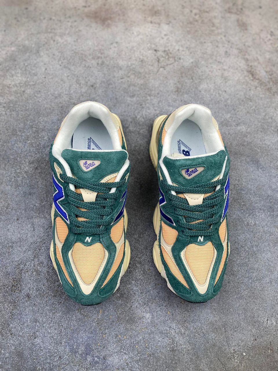 New Balance 9060 Spruce Peach Blossom Team Royal