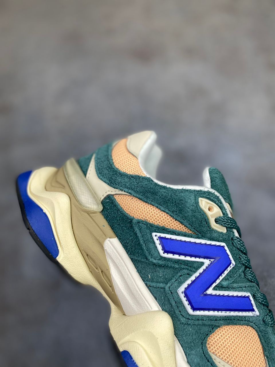 New Balance 9060 Spruce Peach Blossom Team Royal