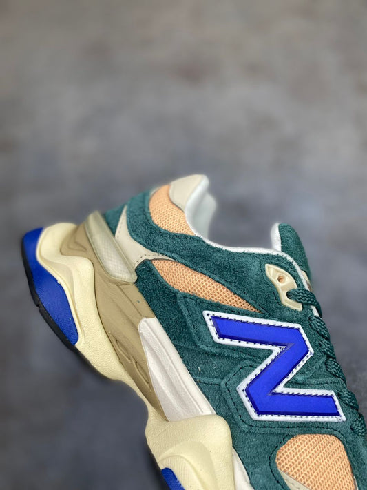New Balance 9060 Spruce Peach Blossom Team Royal