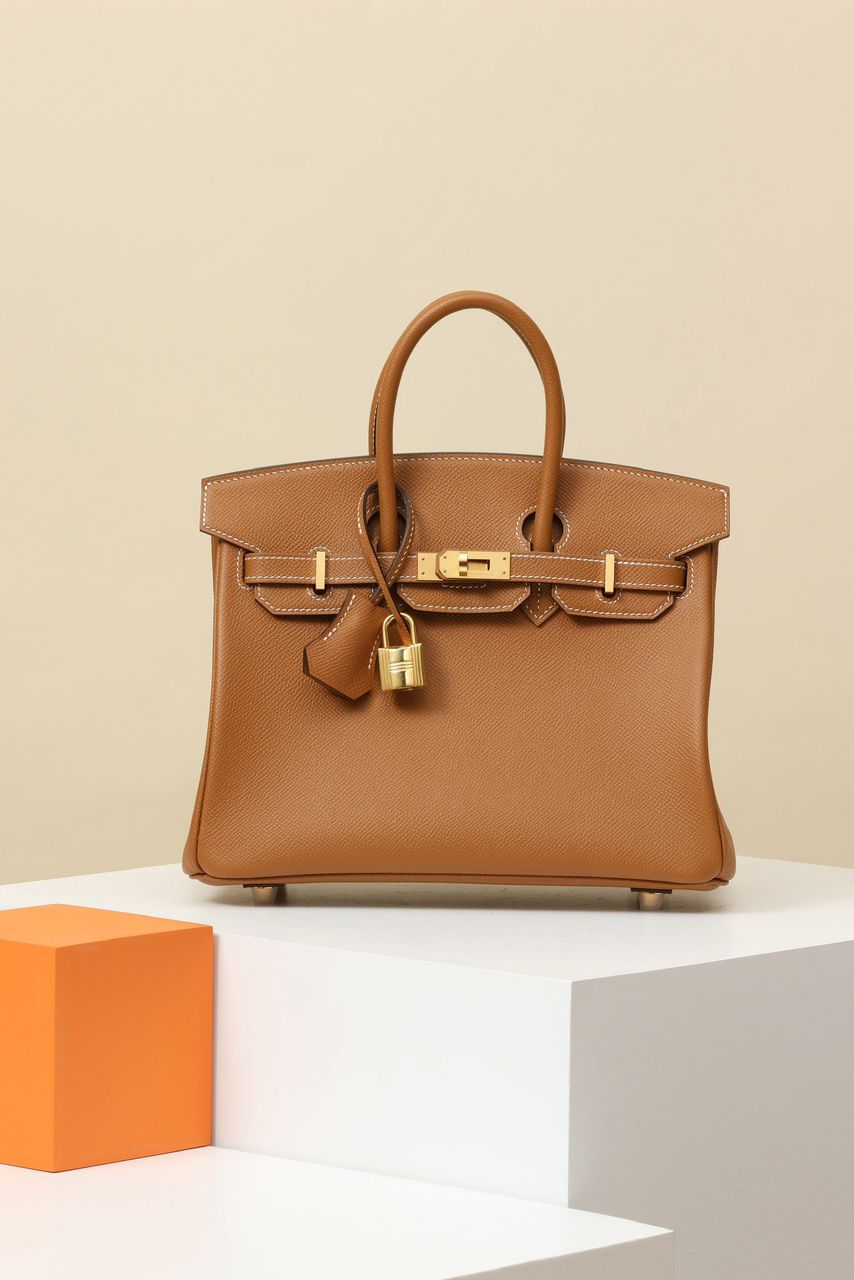 Bolsa Satchel Couro Caramelo Estruturada com Alça Dupla