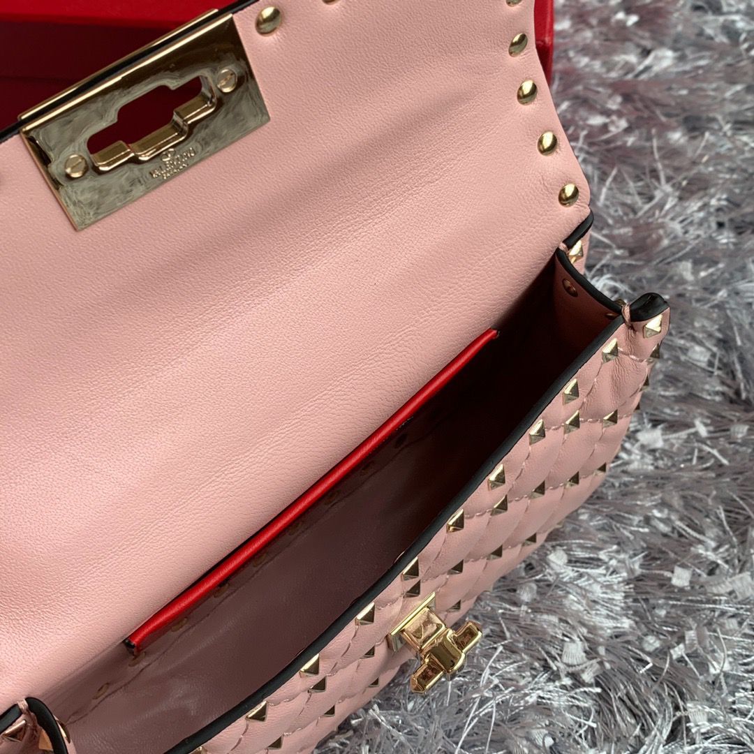 Valentino Garavani Bolsa matelassê Rose