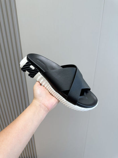 Hermes Sandal Infra Black White