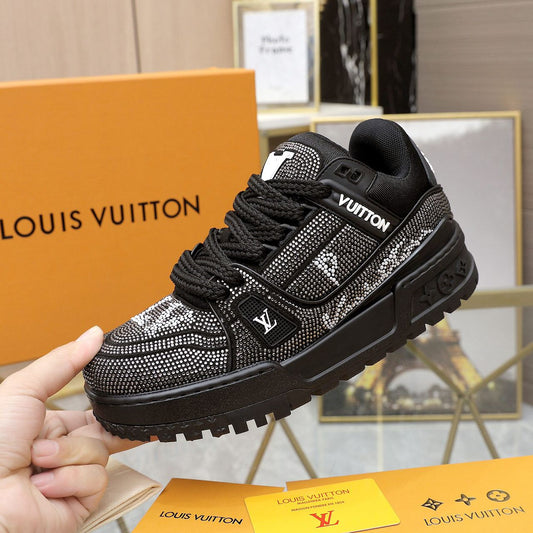 Trainer Maxi Crystals White Black