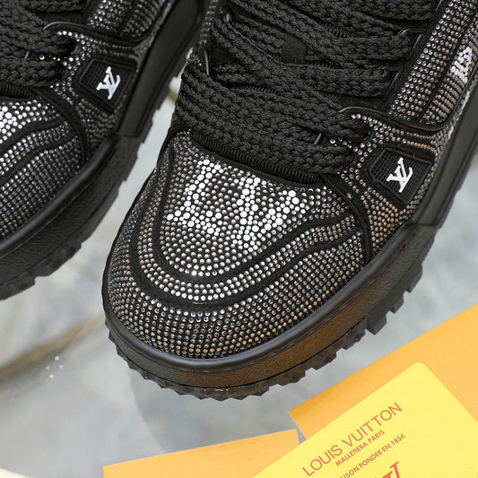 Trainer Maxi Crystals White Black