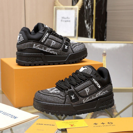 Trainer Maxi Crystals White Black
