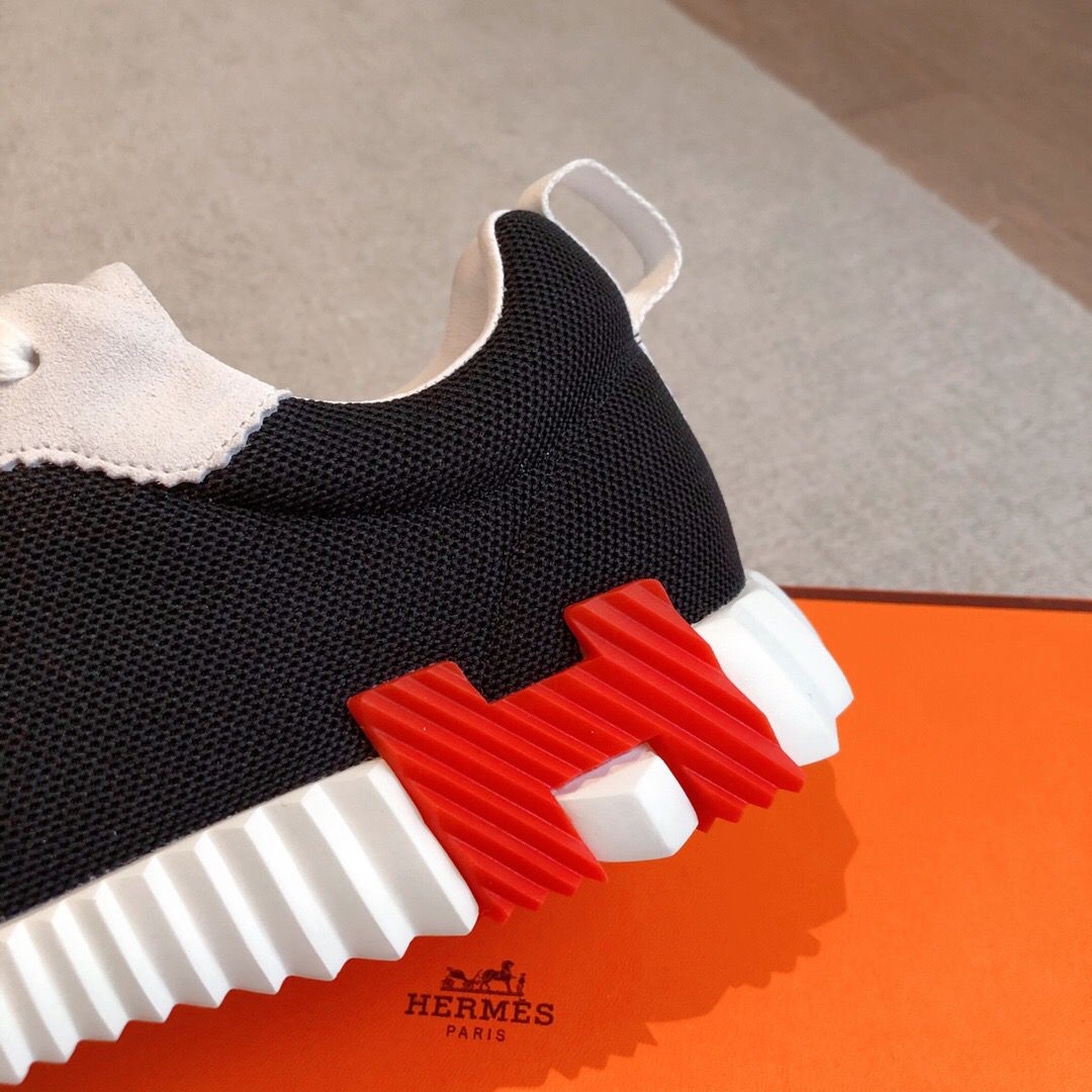 Hermes Air Mesh Suede Black