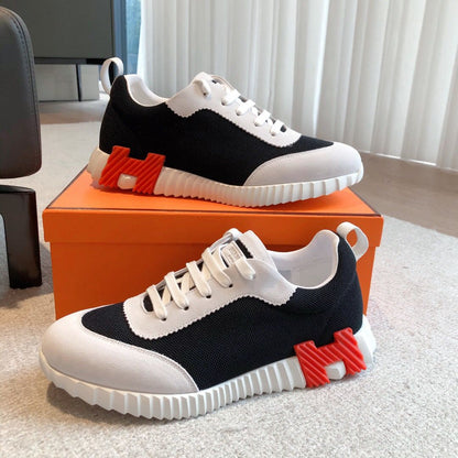 Hermes Air Mesh Suede Black