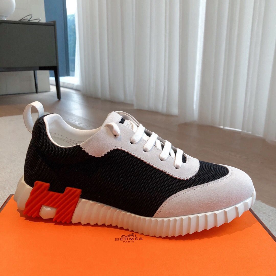 Hermes Air Mesh Suede Black