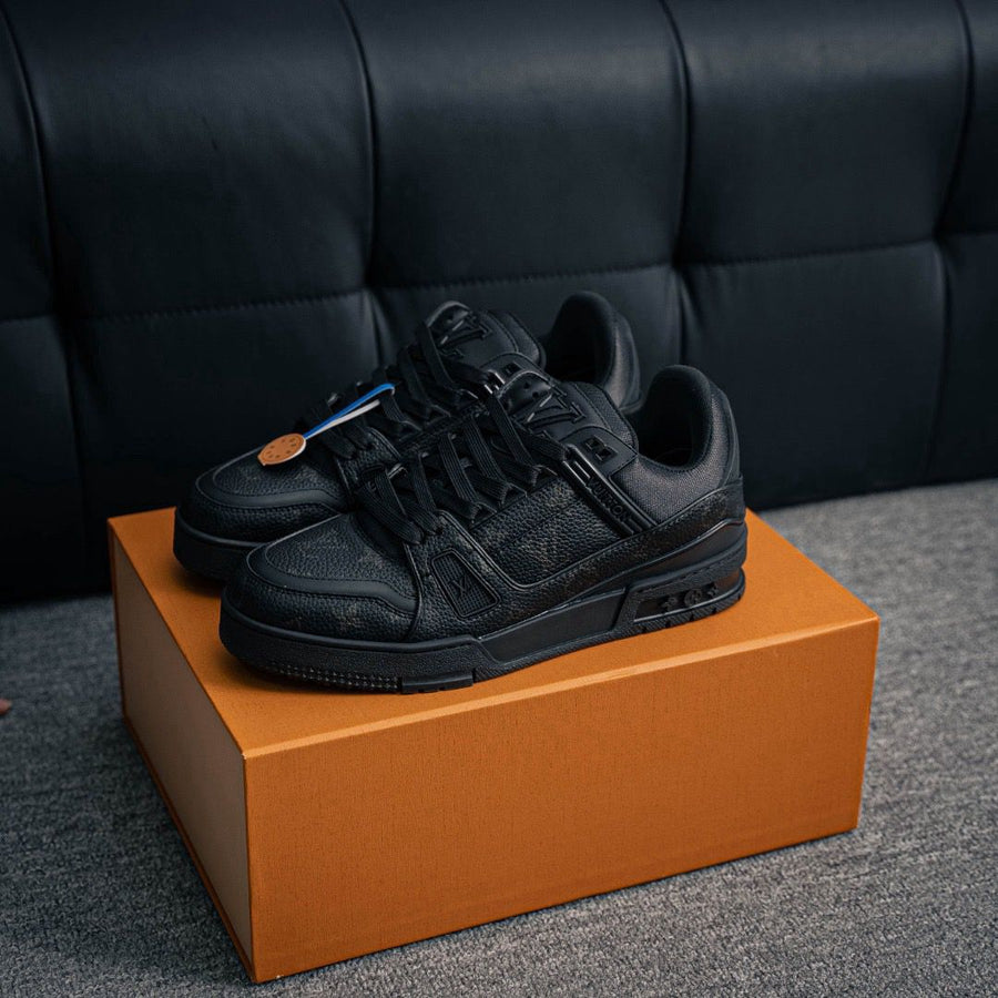 Tênis Casual Couro Preto