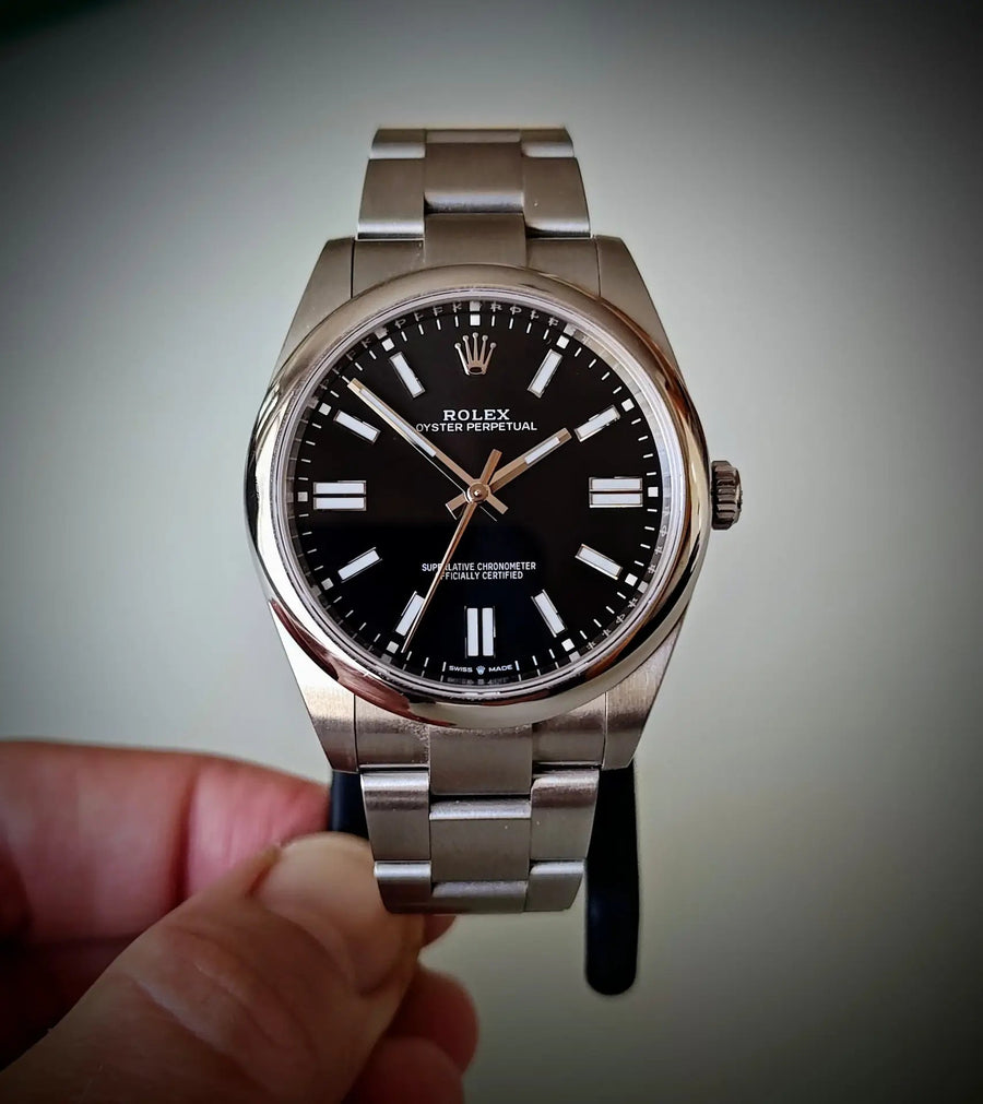 Relógio Analógico Caixa Metálica 41mm Mostrador Preto
