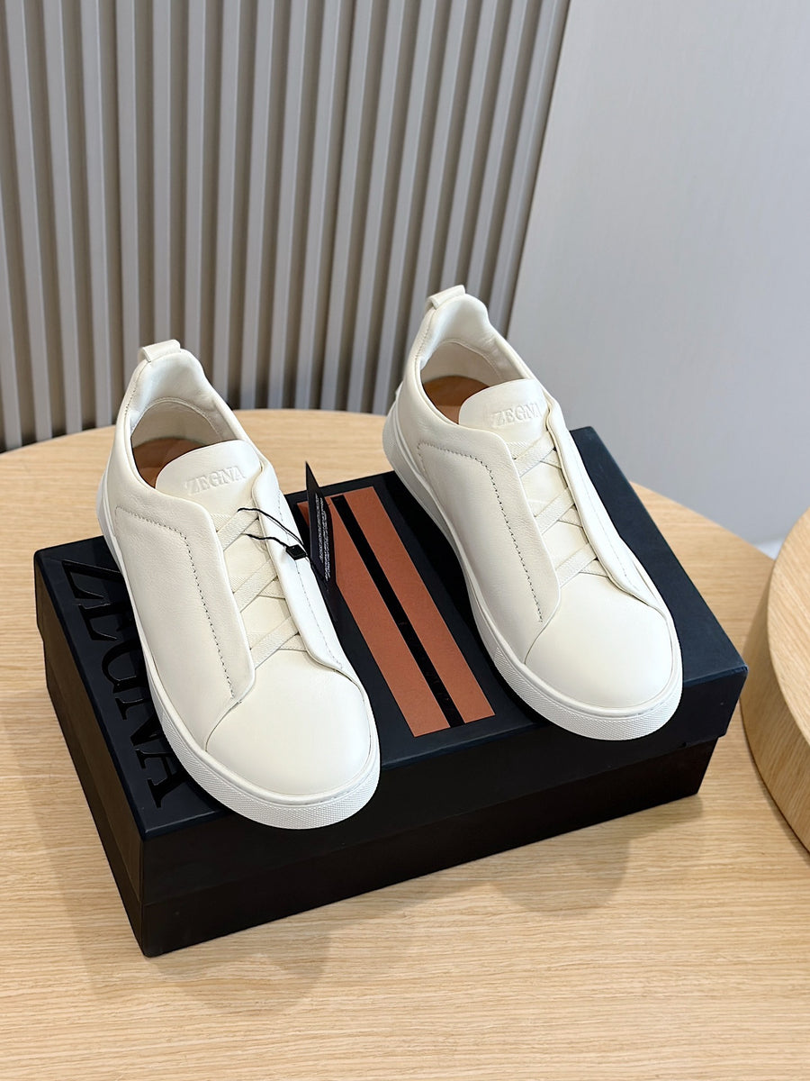 Tênis Zegna Triple Stitch Branco