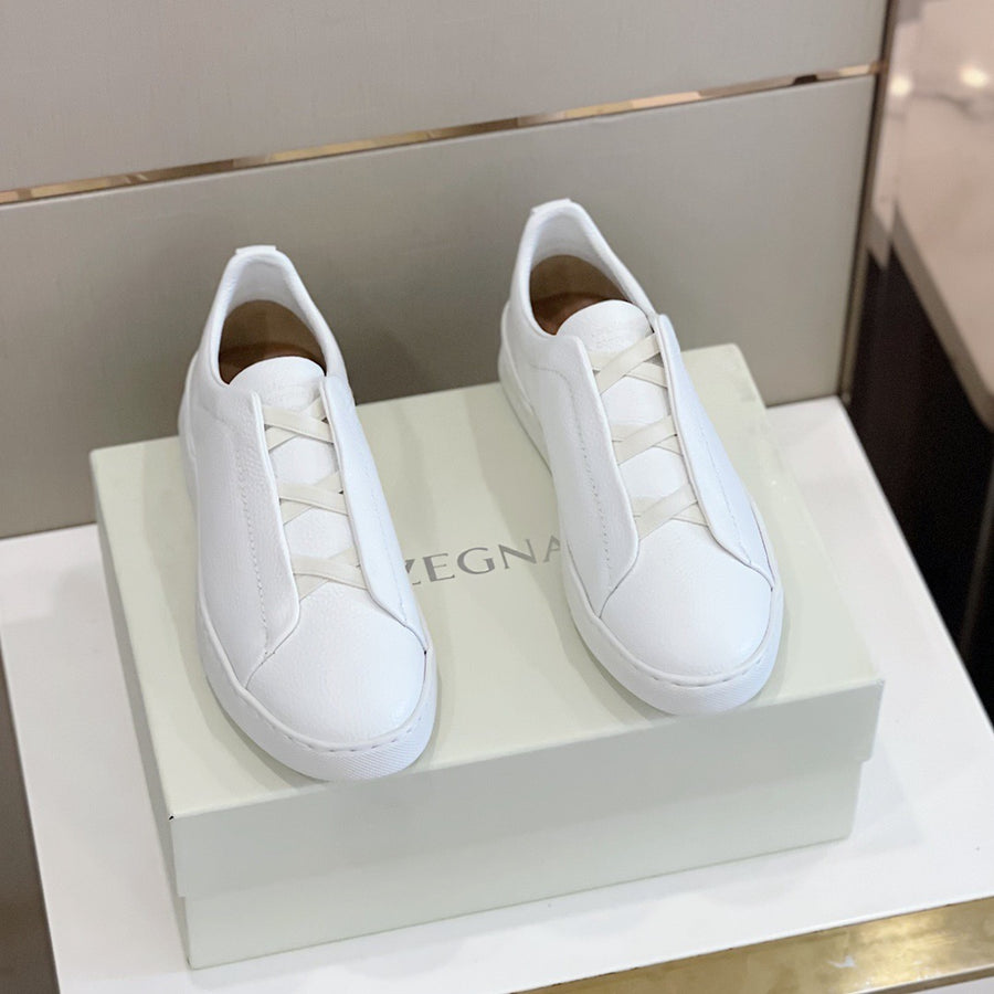 Tênis Zegna Triple Stitch Branco Total