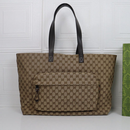 Bolsa Tote Couro Letras Entrelaçadas Tamanho Grande