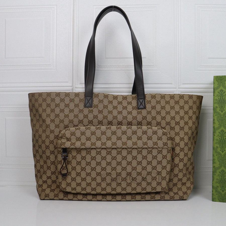 Bolsa Tote Couro Letras Entrelaçadas Tamanho Grande