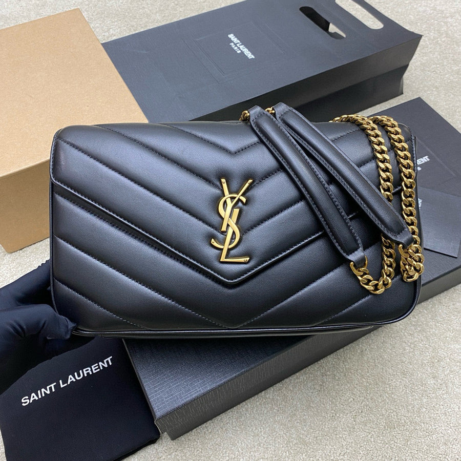 Bolsa Ombro Couro Acolchoado Preta