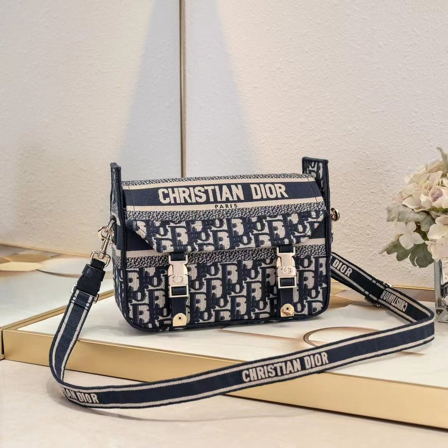 Bolsa Mensageiro Lona Bege Estilo Safari