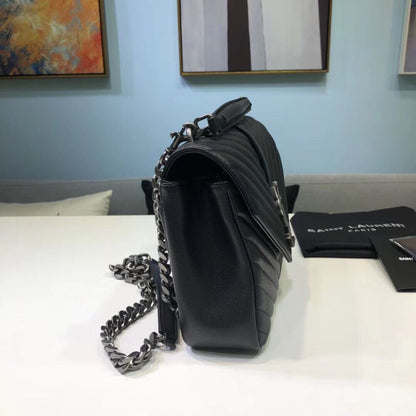 Yves Saint Laurent College Medium Black