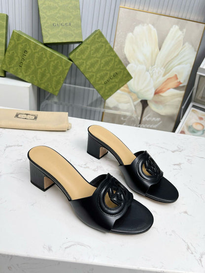 Gucci Interlocking GG Sandal Black