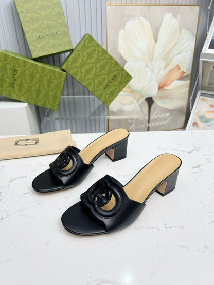 Gucci Interlocking GG Sandal Black