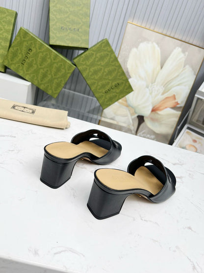 Gucci Interlocking GG Sandal Black