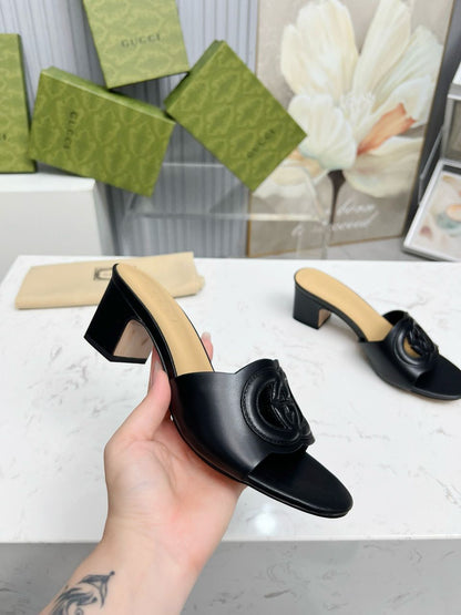 Gucci Interlocking GG Sandal Black