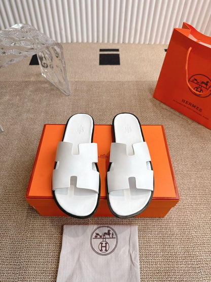 Hermes Izmir Sandal White
