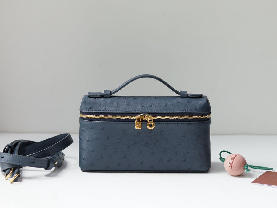 Bolsa Clutch Couro Avestruz Caramelo Bolsos Extras