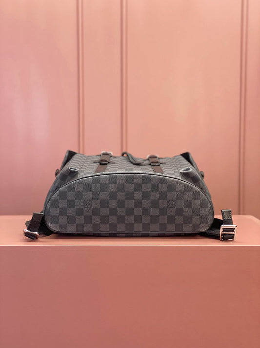 Mochila LV Christopher Damier Graphite