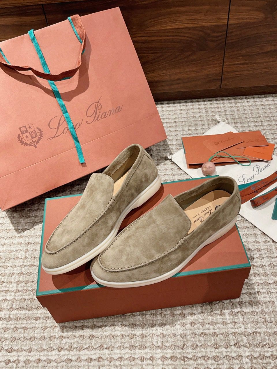 Loro Piana Summer Walk / Open Walk ソール41 Tênis Loro Piana Suede Loafers Summer Walk – TOPBRANDS